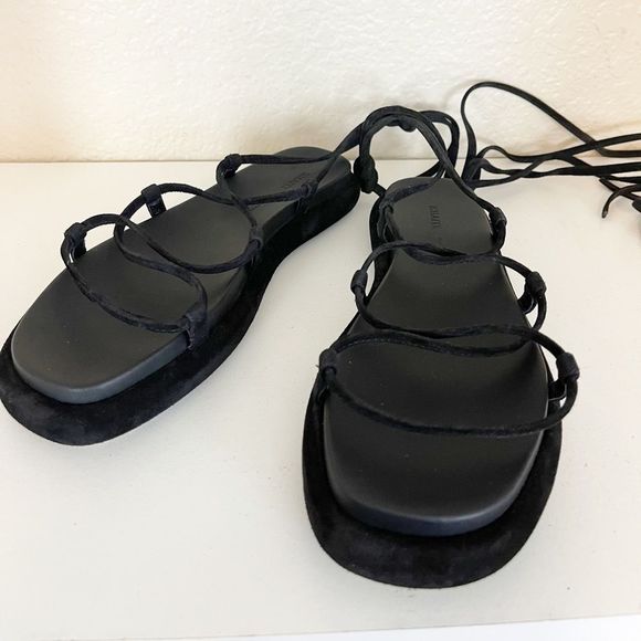 KHAITE Black Strappy Sandals - Picture 3 of 13